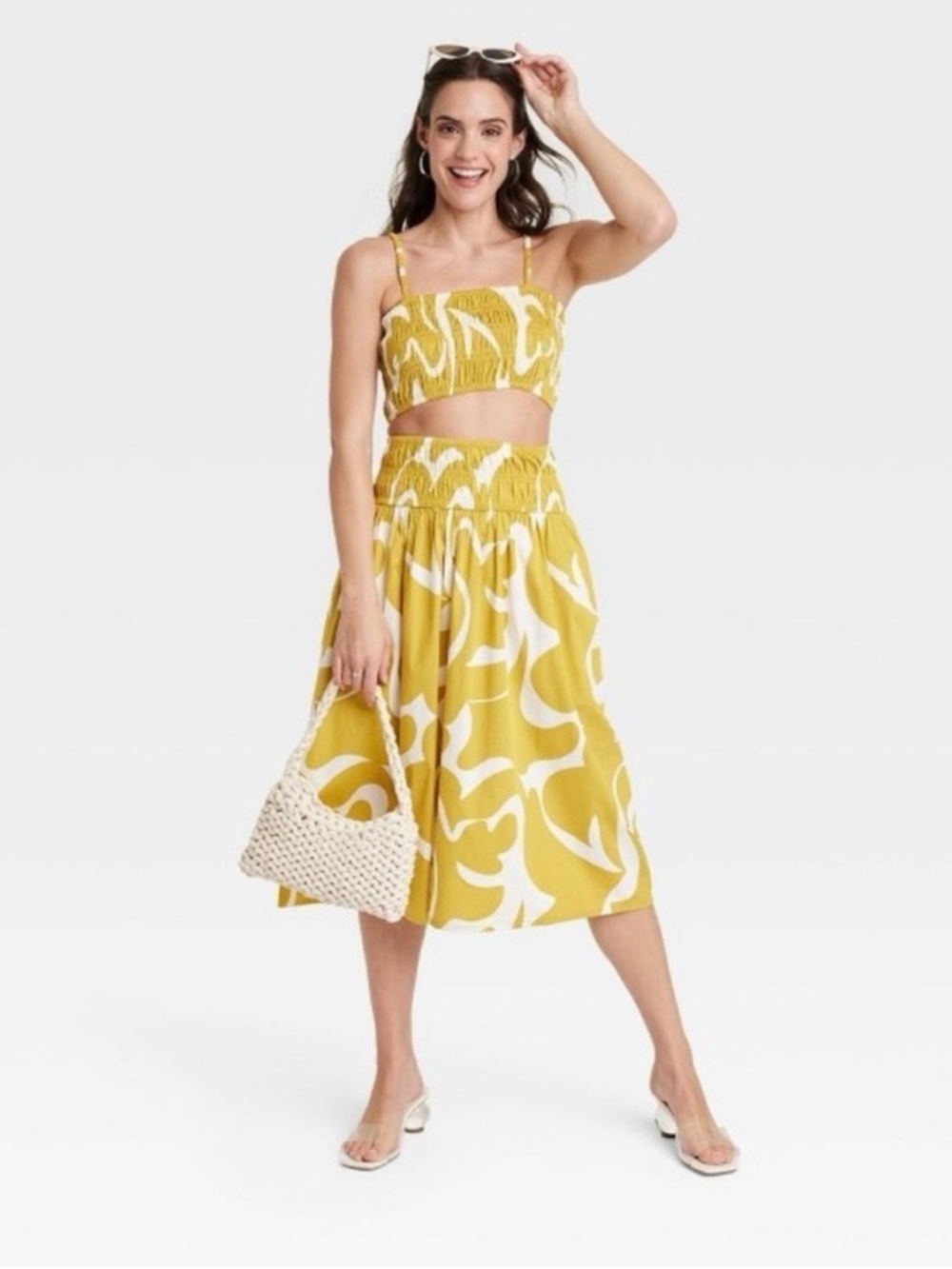 2 Piece Top and Midi Skirt Set